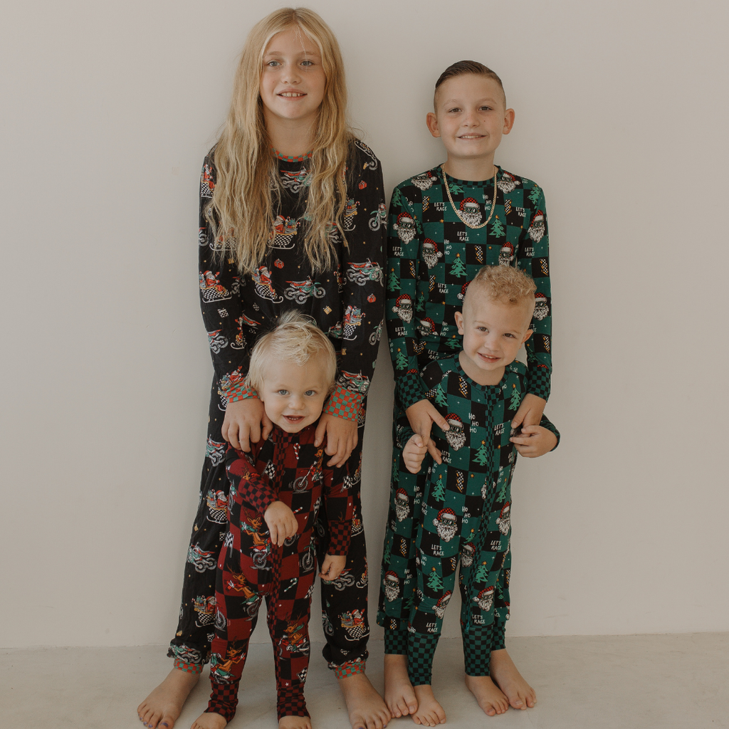 Rudolph The Red Nose Racer Zip Up Pajamas
