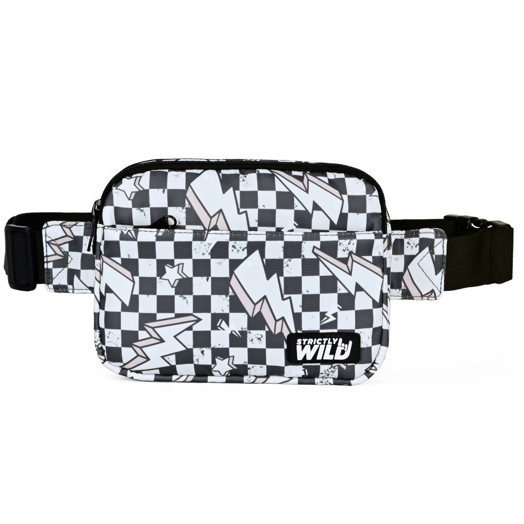 Lightning Checker Cross Body Bag
