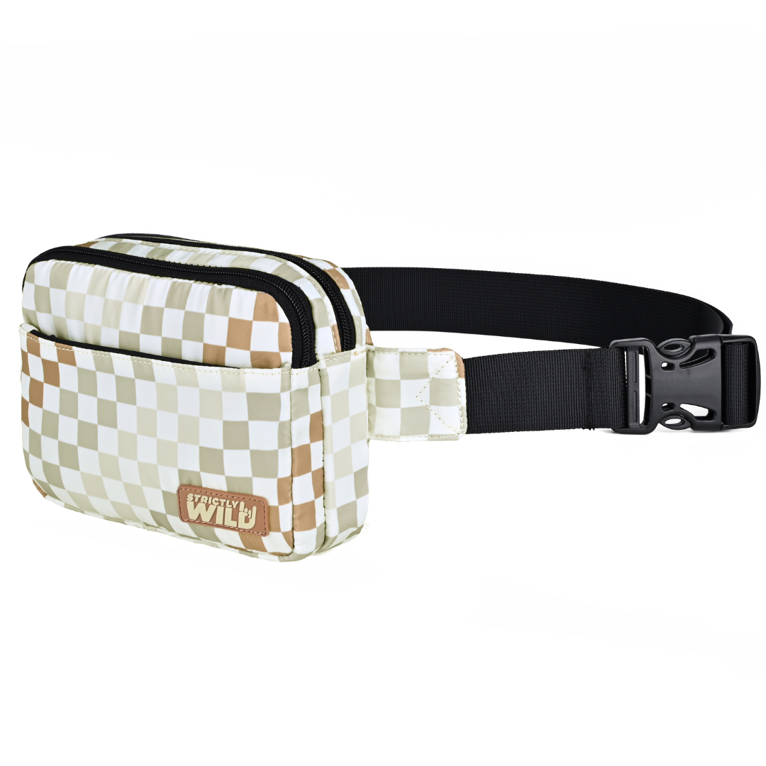 Neutral Checker Cross Body Bag