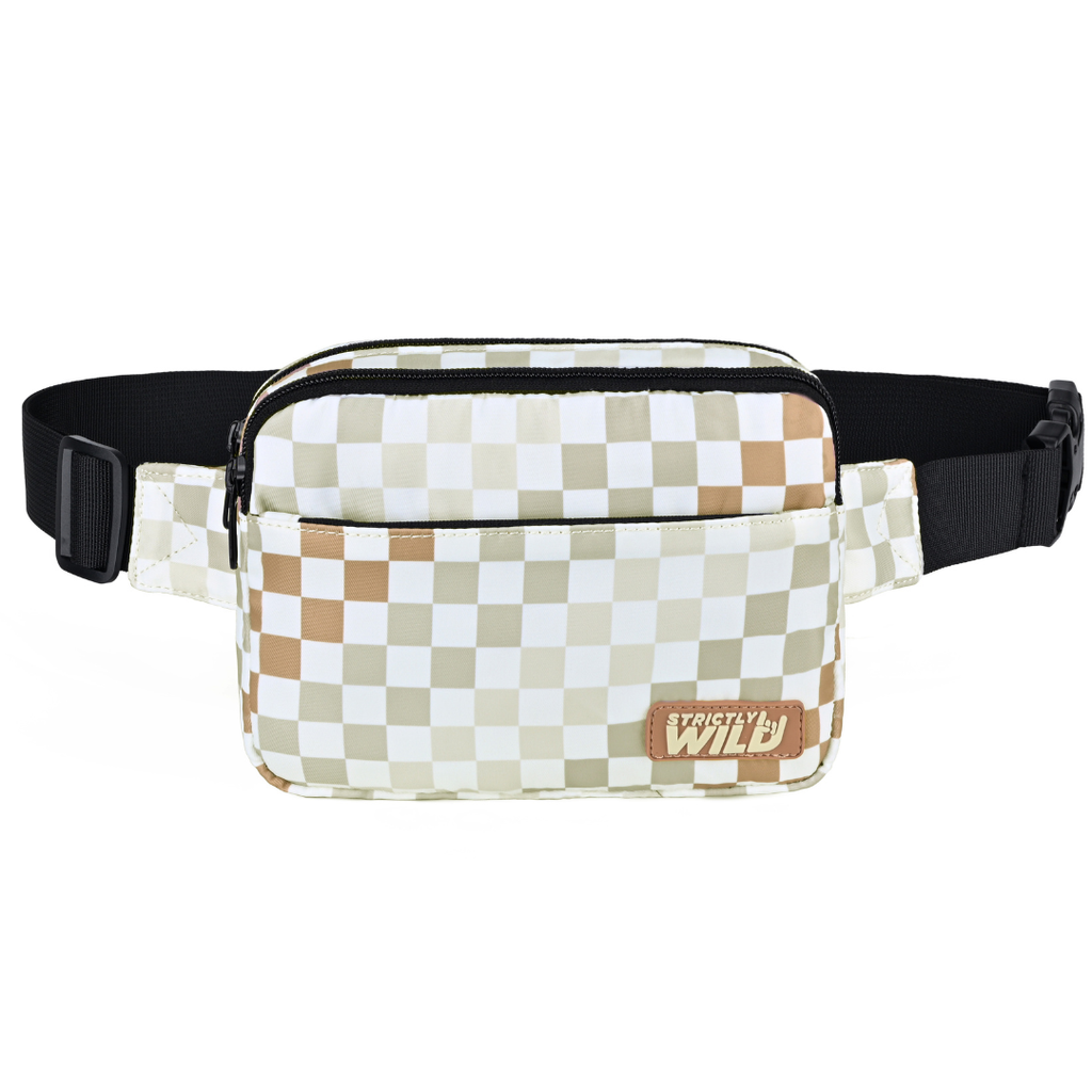 Neutral Checker Cross Body Bag