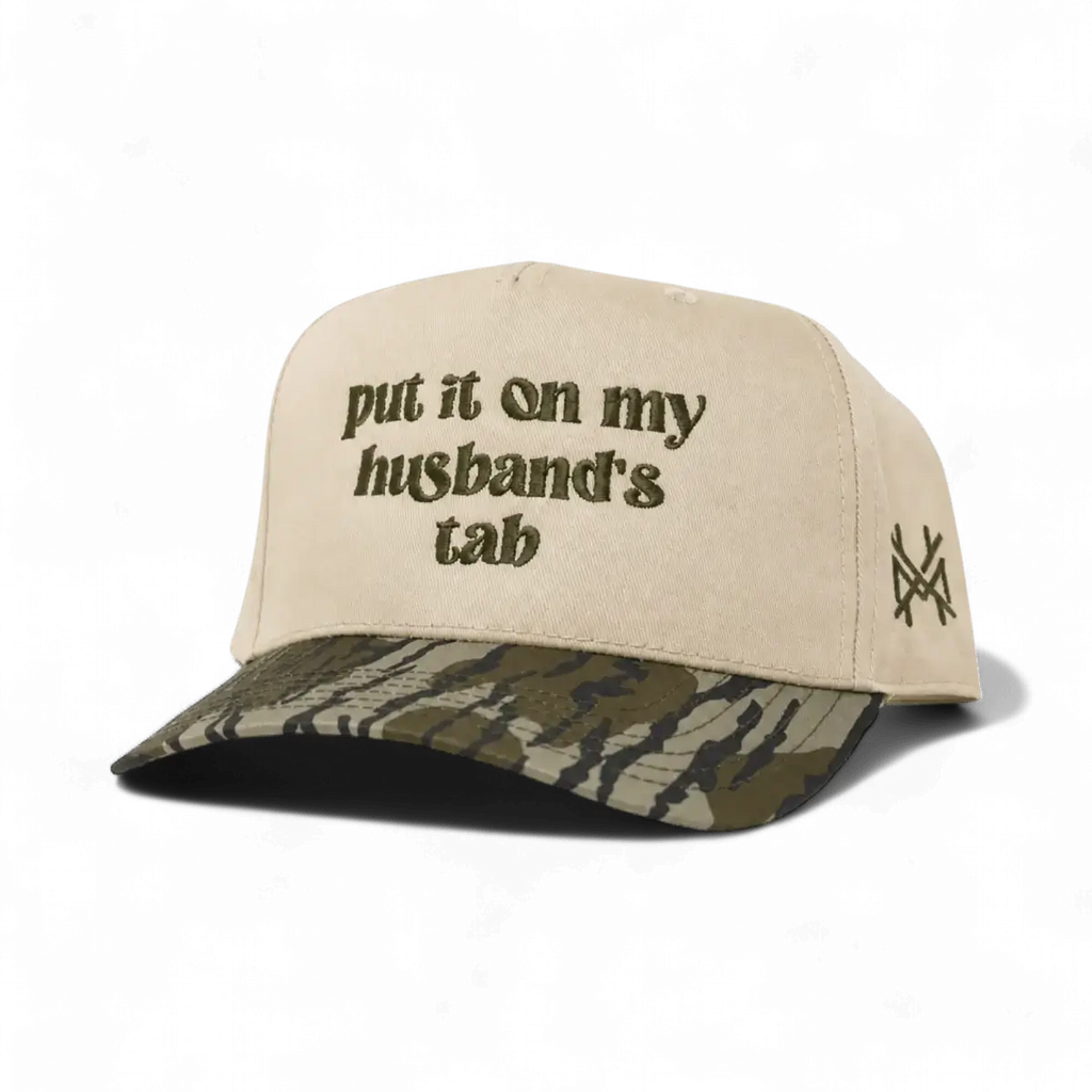 Put it on my Husband's Tab Trucker Hat