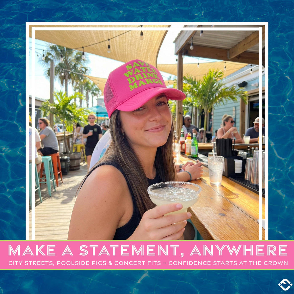 Foam Trucker - Save Water Drink Margs (Hot Pink)