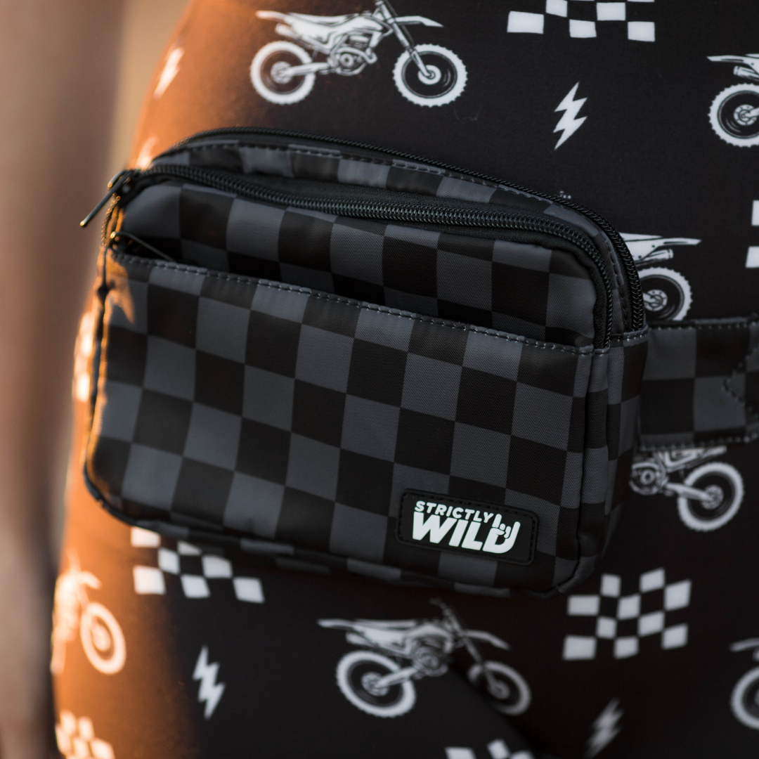 Stealth Checker Cross Body Bag