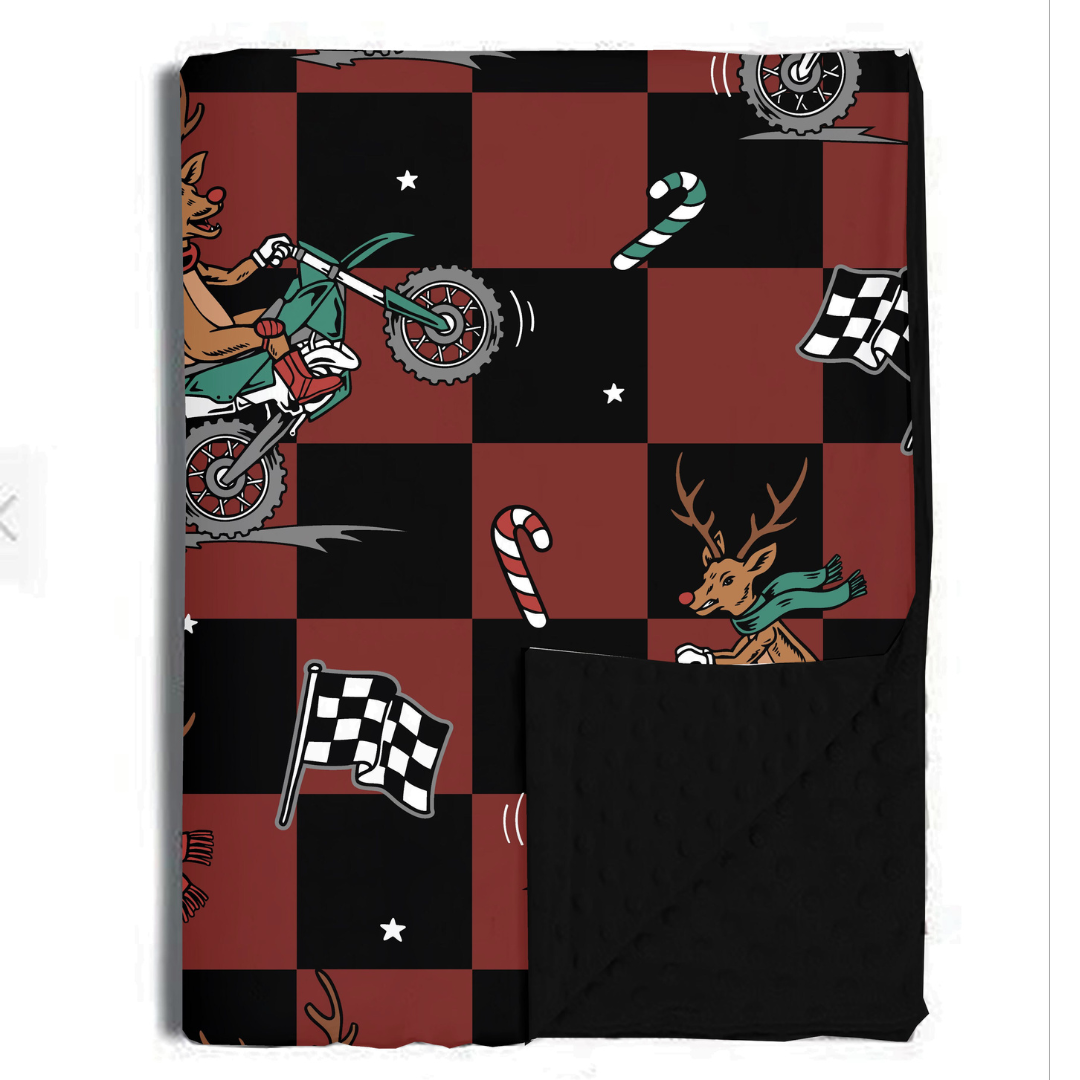 Rudolph The Red nose Racer Blanket