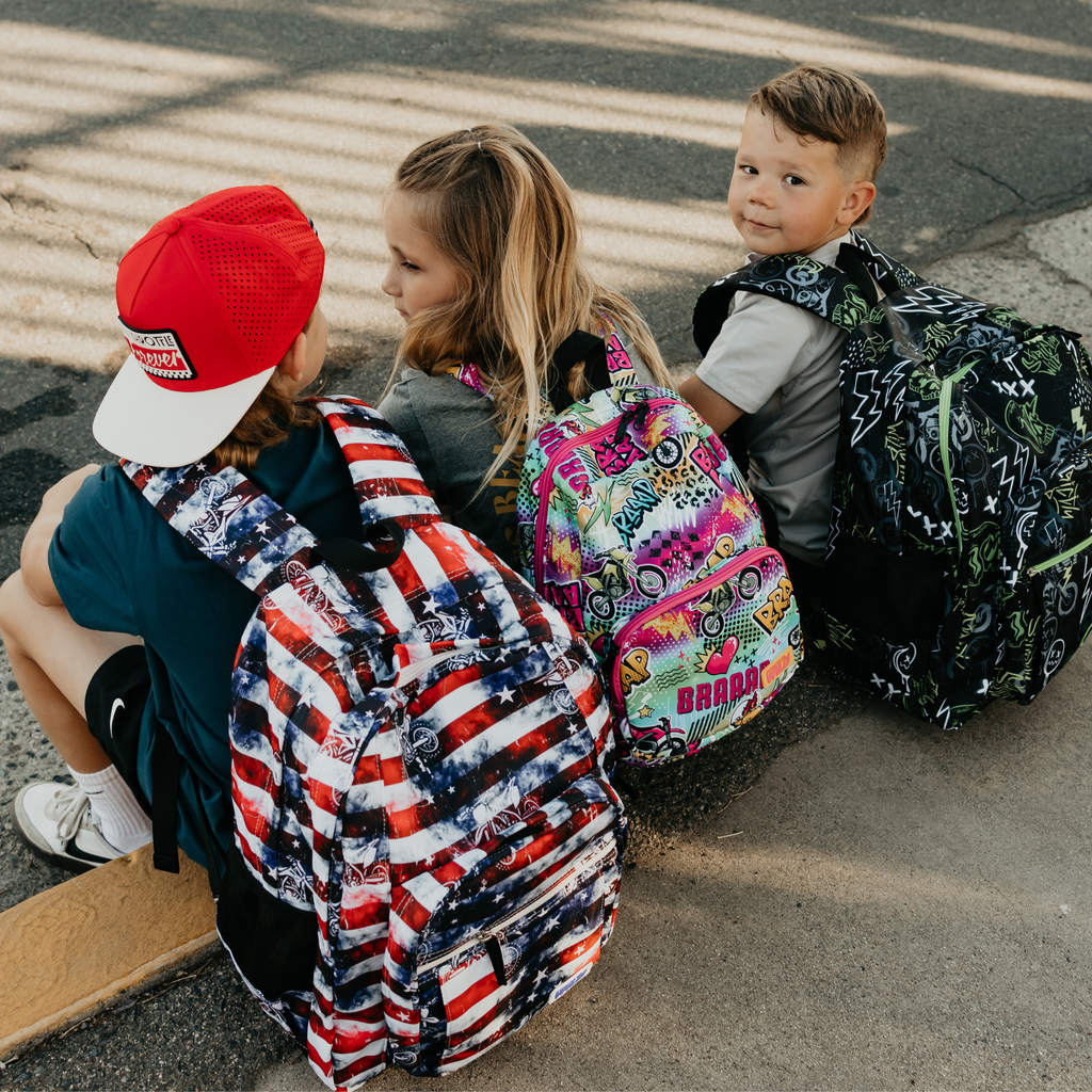 Neon Ride On Backpacks