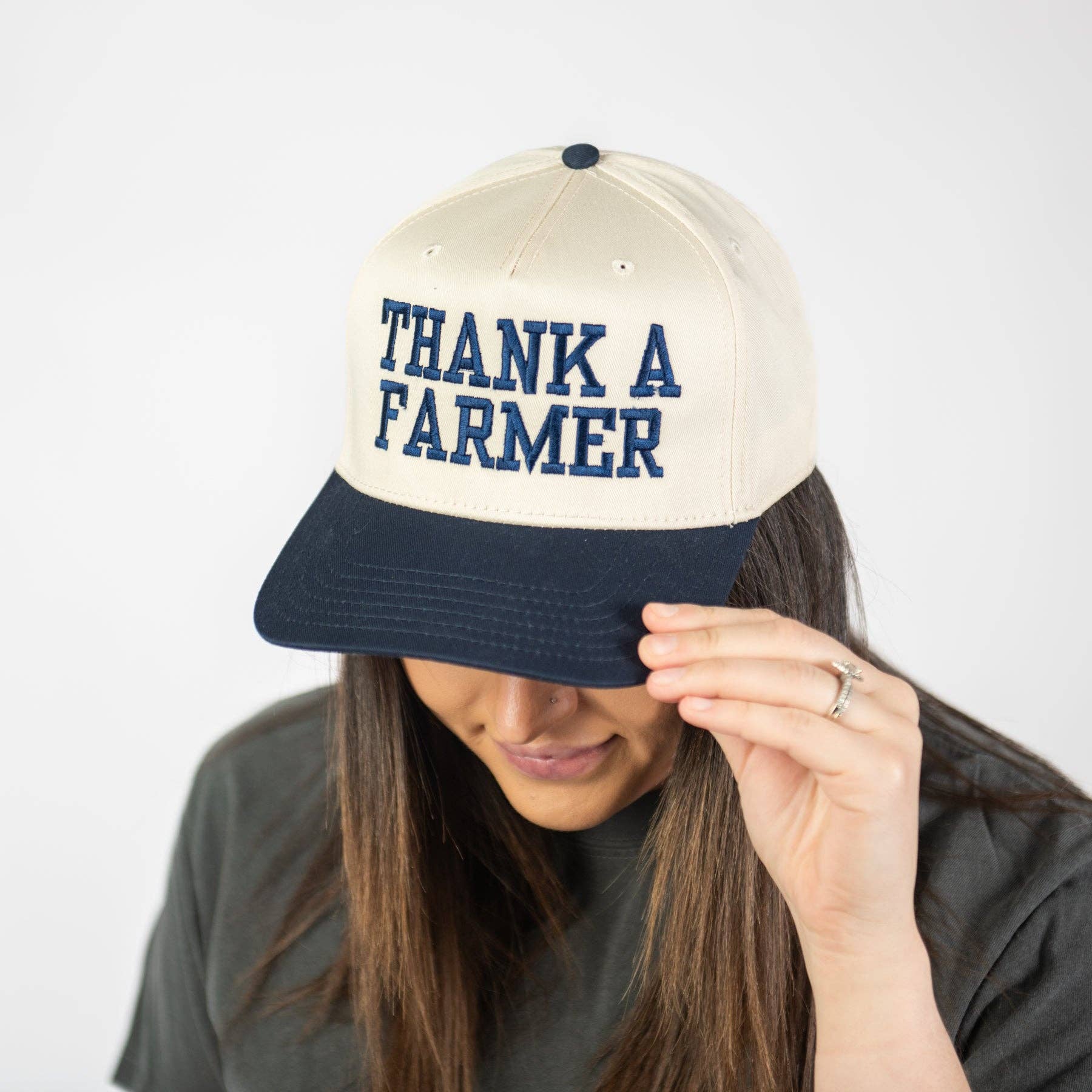 'Thank A Farmer' Embroidered Trucker Hat