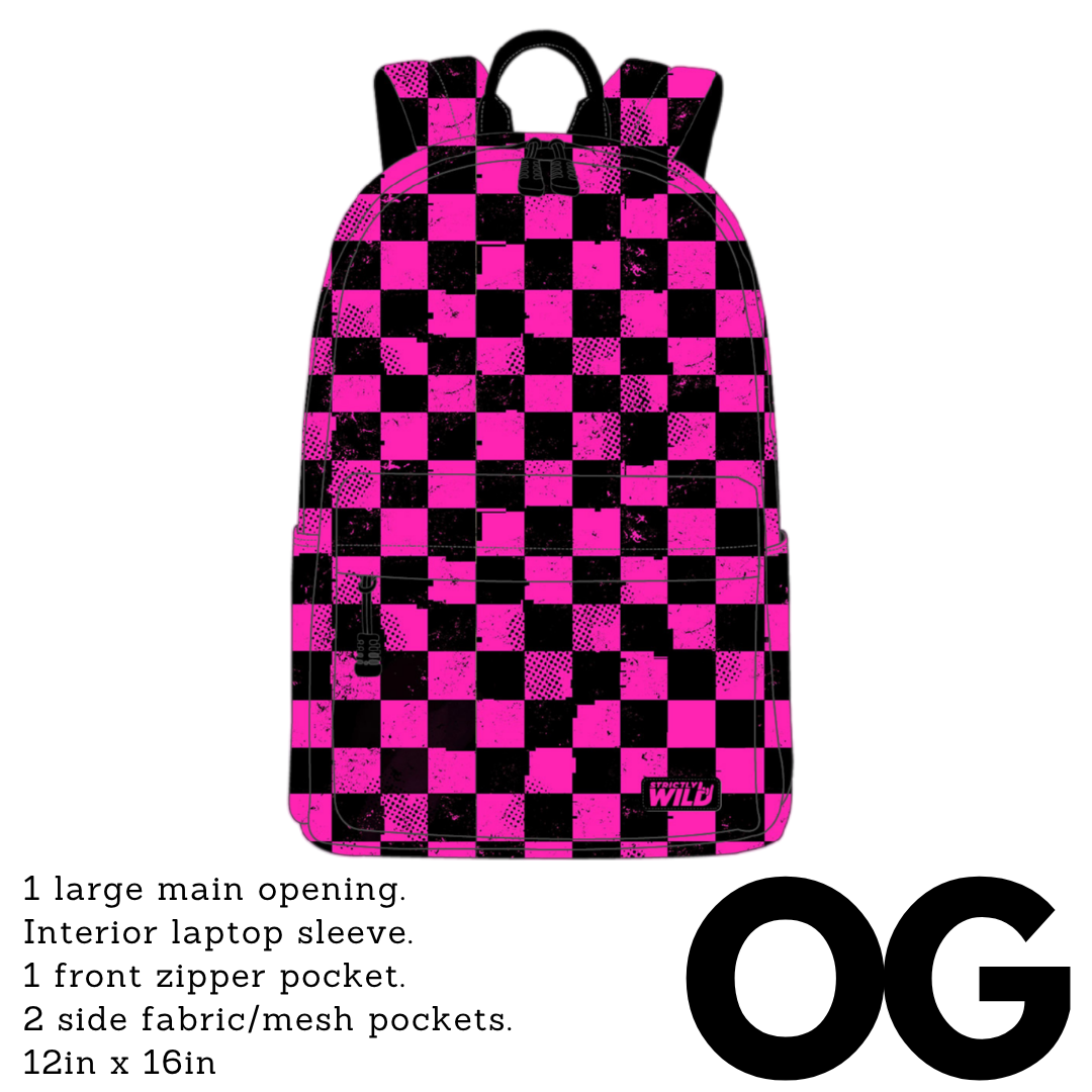 Pit Stop Pink Backpacks