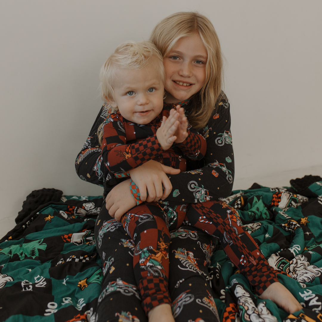 Rudolph The Red Nose Racer Zip Up Pajamas