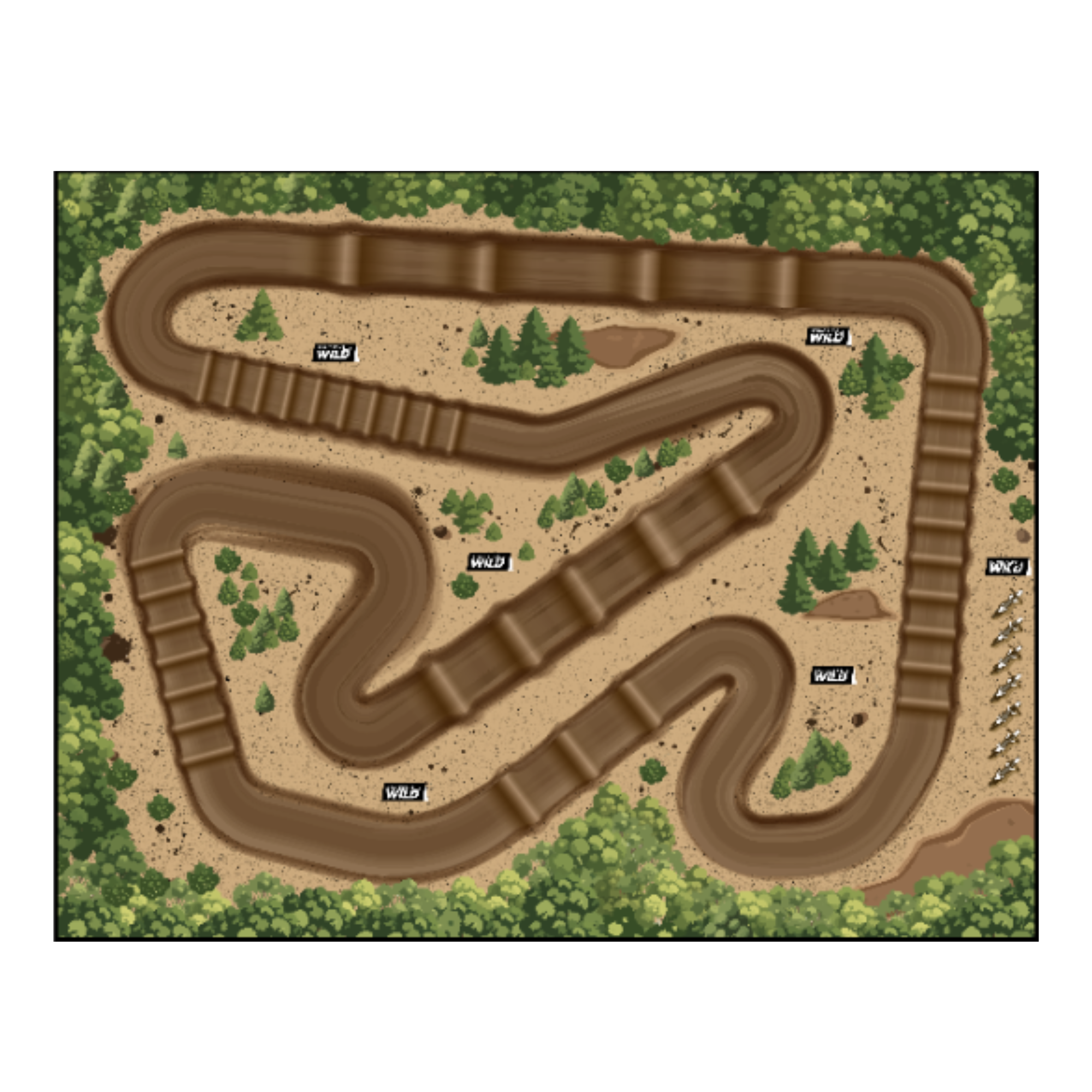 Double Sided Motocross Track Mat